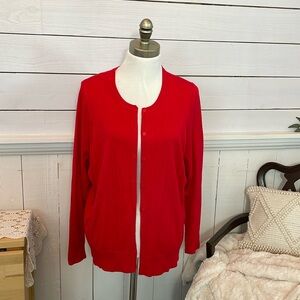 séjour 1x cardigan red button up viscose nylon